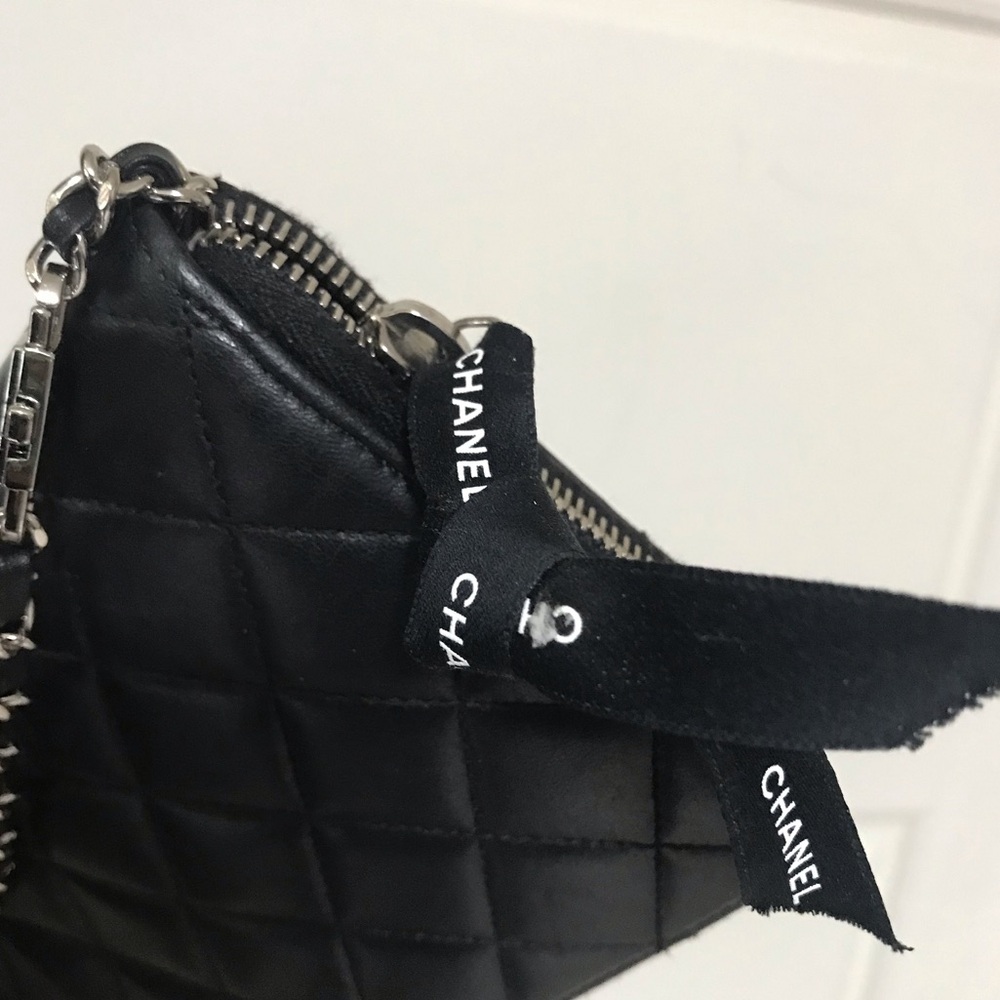Authentic Chanel Wallet with Added Chain - Comes with Box and Card - Picture 15 of 16